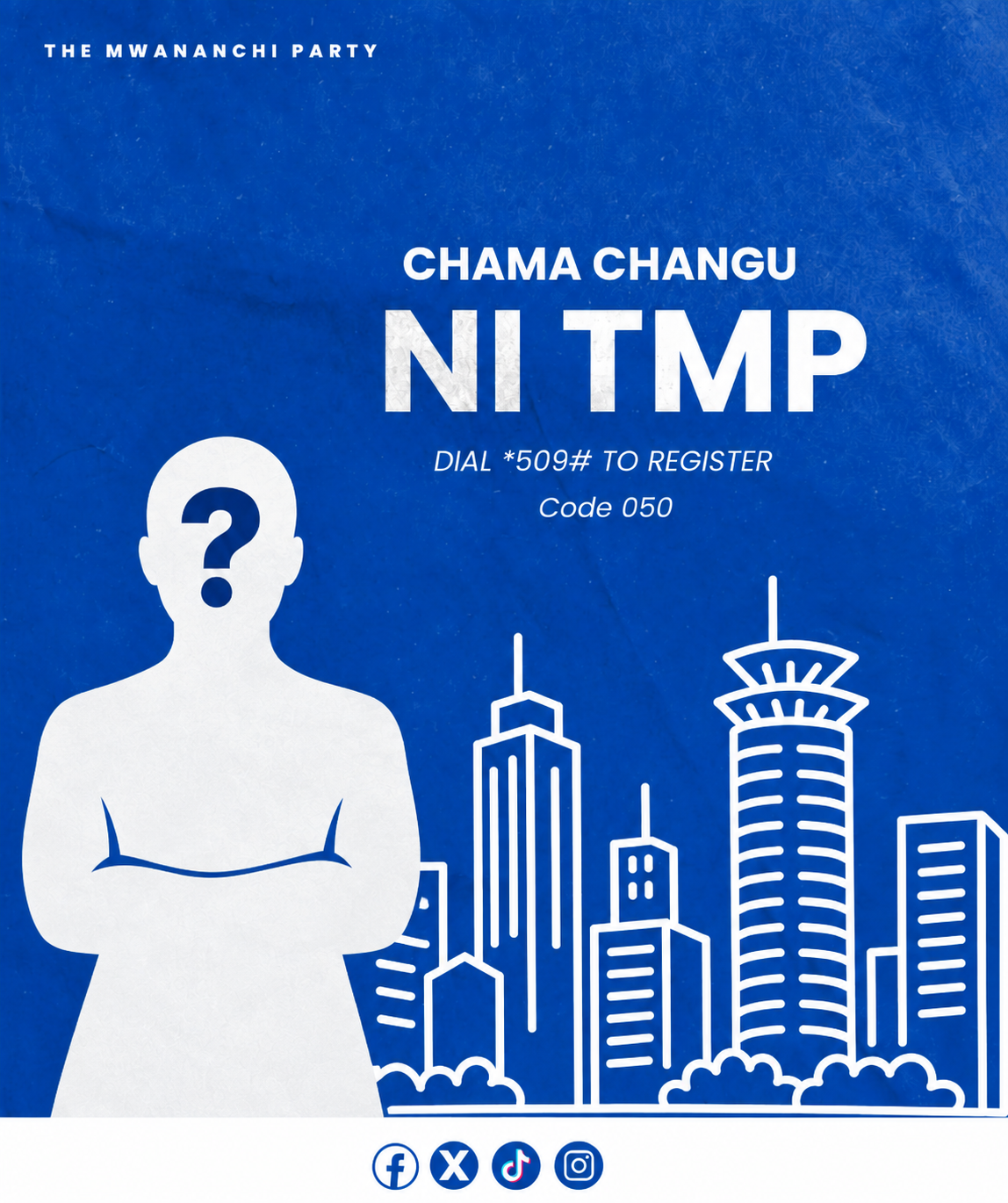Mwananchi Party question mark poster
